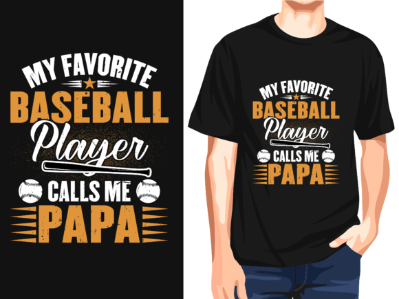 Baseball Player Papa Vector T-Shirt Review