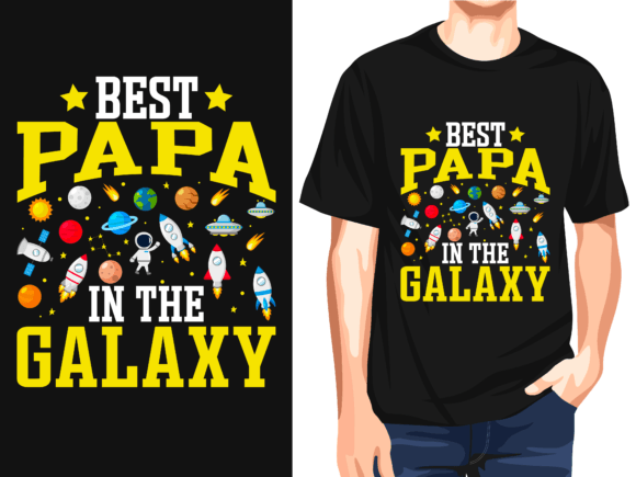Best Pap in the Galaxy Vector T-Shirt: A Must-Have Graphic for Handmade Creations