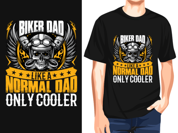 Biker Dad T-Shirt Designs: A Cool Graphic for Local Brands