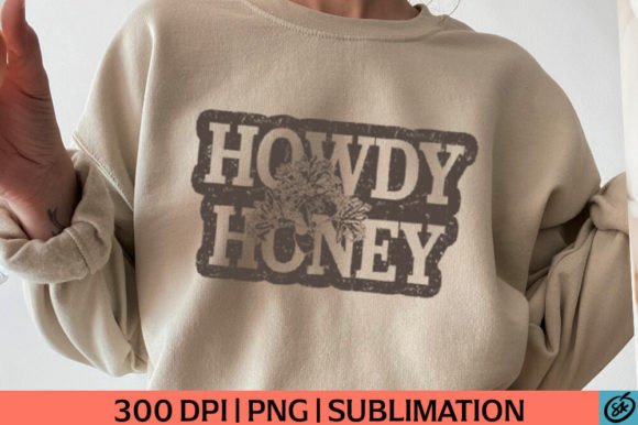 Howdy Honey Honeysuckle Plant PNG for T-Shirt Designs