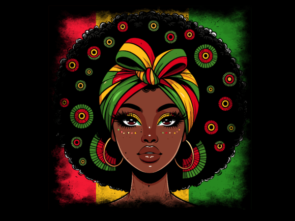 Melanin Black Girl Magic Juneteenth: A Bold T-Shirt Design for Local Brands