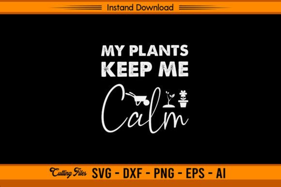 My Plants Keep Me Calm: A Soothing Embroidery Design