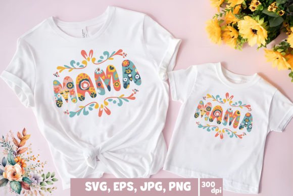 Reviewing Groovy Mama Flower T-Shirt Design for Graphics