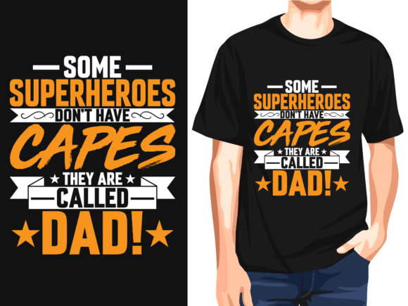 Superheroes Dad Vector T-Shirt: A Versatile Graphics Asset