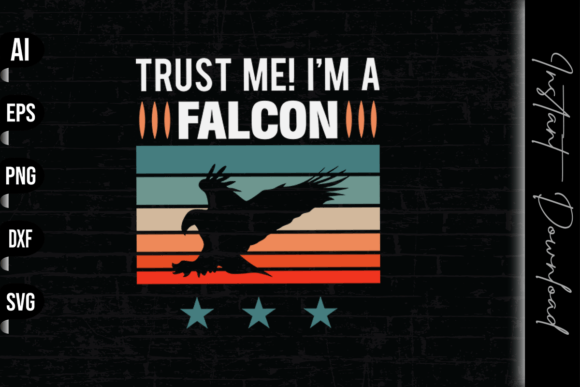 Trust Me I'm a Falcon - Vintage: A Versatile Graphics Asset for T-Shirt Designs