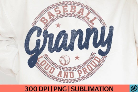 Vintage Baseball Granny PNG: A Charming T-Shirt Design Graphic