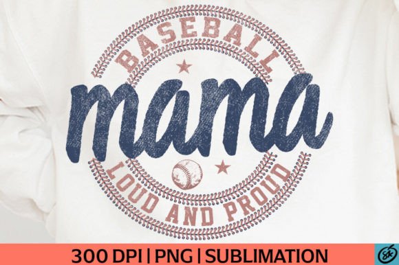 Vintage Baseball Mama PNG: A Perfect Graphic for T-Shirt Designs